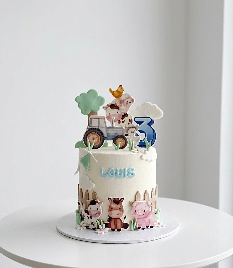 Farm Animal Printed Cake Sydney
