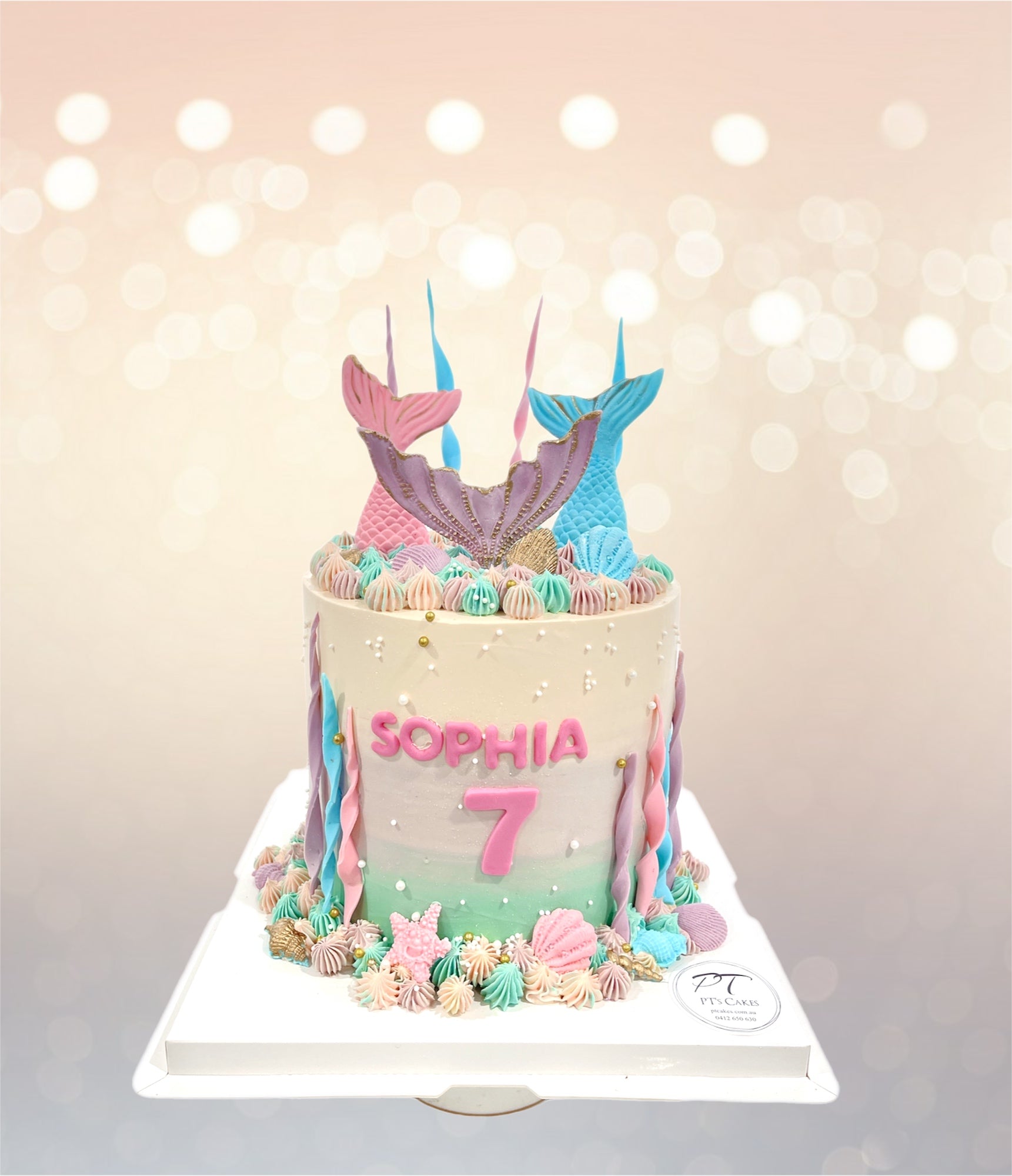 Mermaid Tails 2 Birthday Cake
