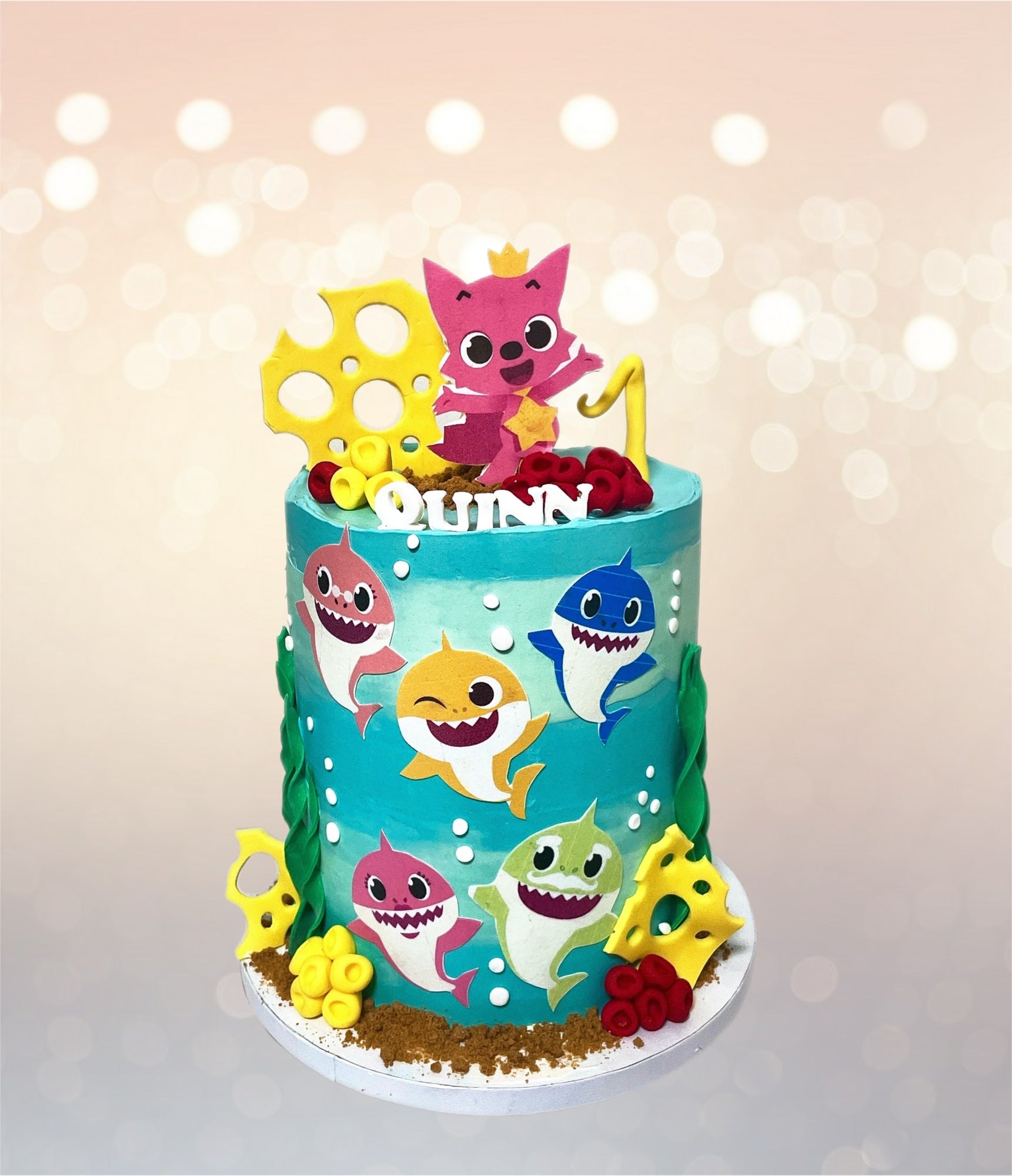 Baby Shark Birthday Cake
