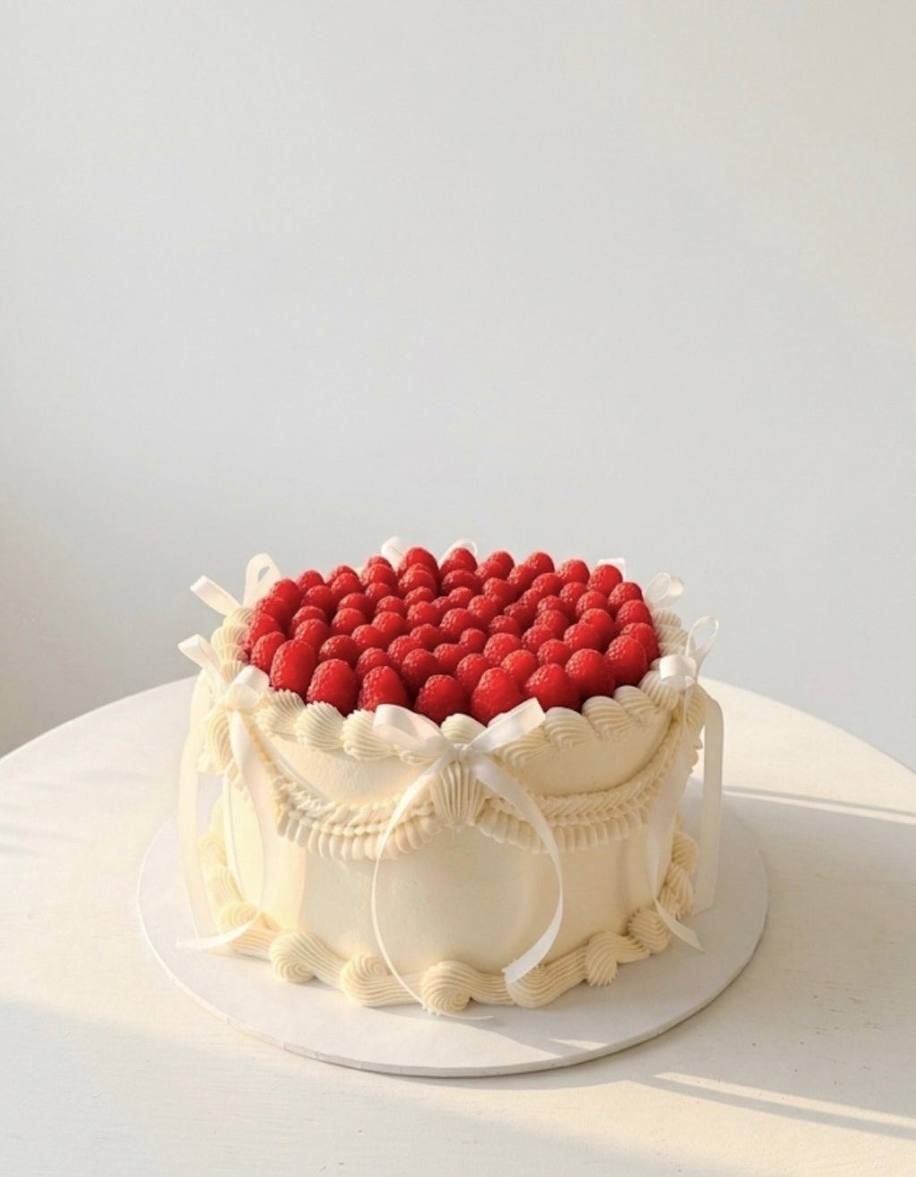 Raspberry Round Vintage Cake Sydney