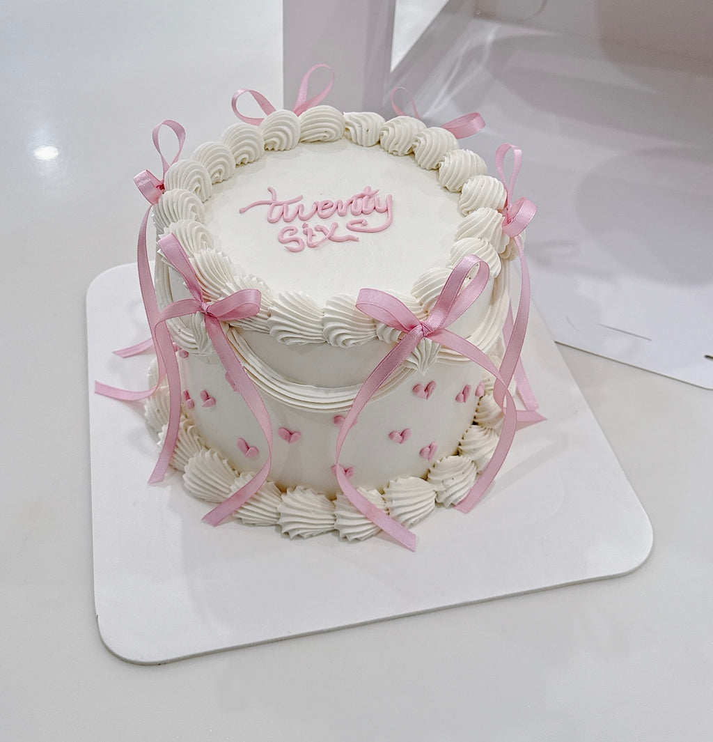 Pink Bow Vintage Cake Sydney