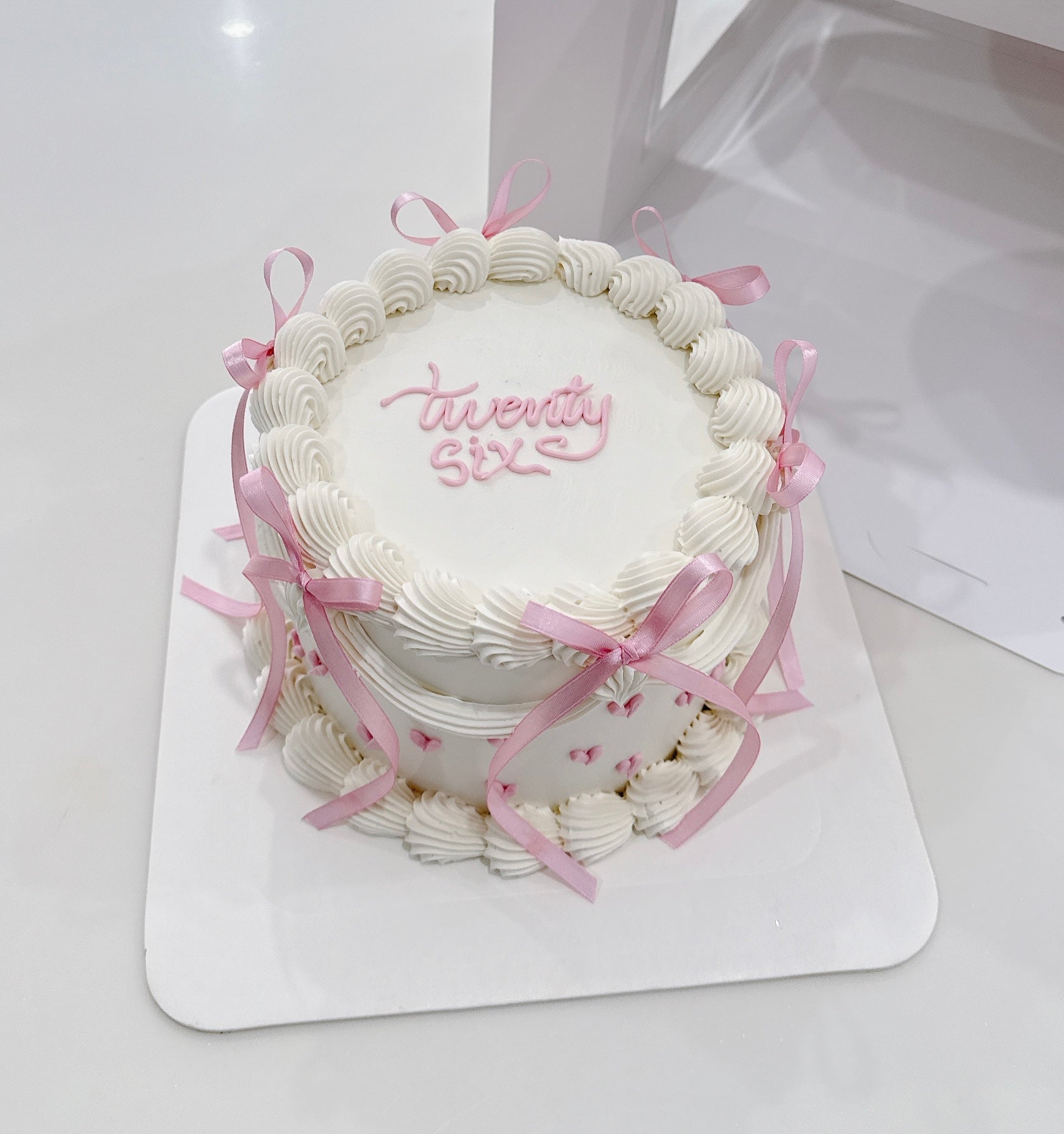 Pink Bow Vintage Cake Sydney