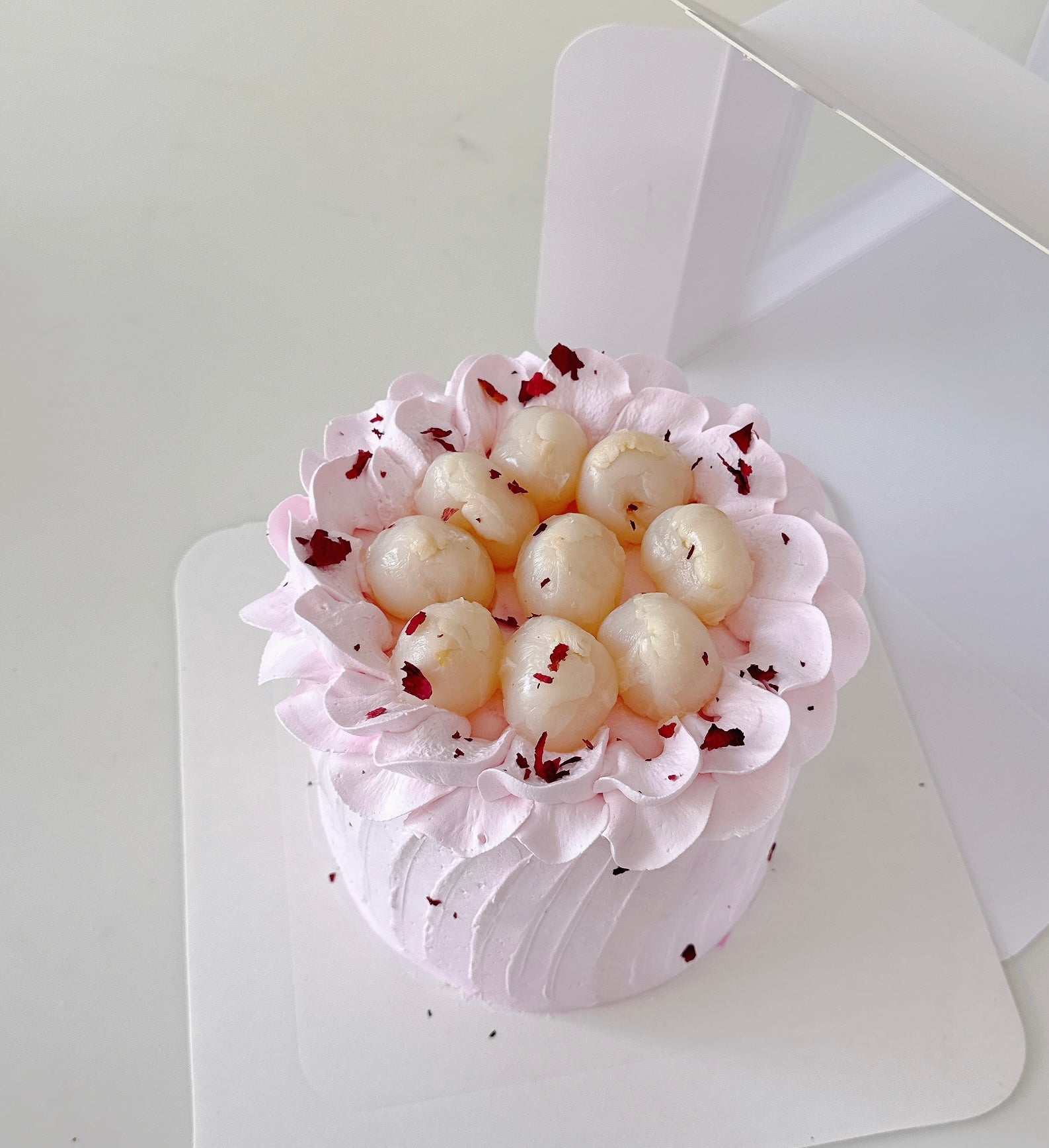Rose and Lychee Cake