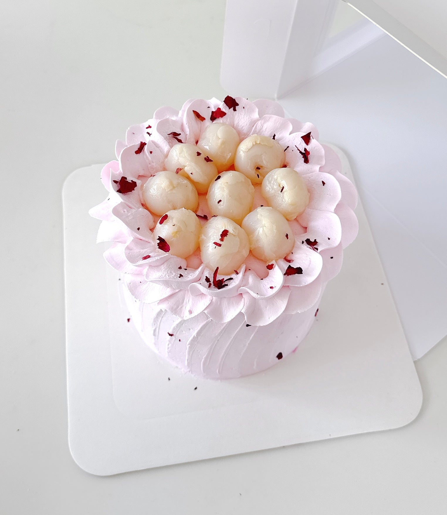 Rose and Lychee Cake