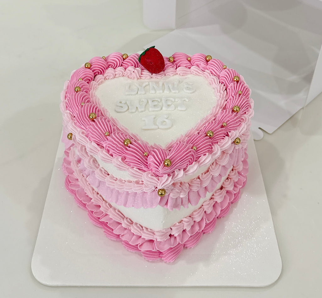 Strawberry Vintage Cake Sydney