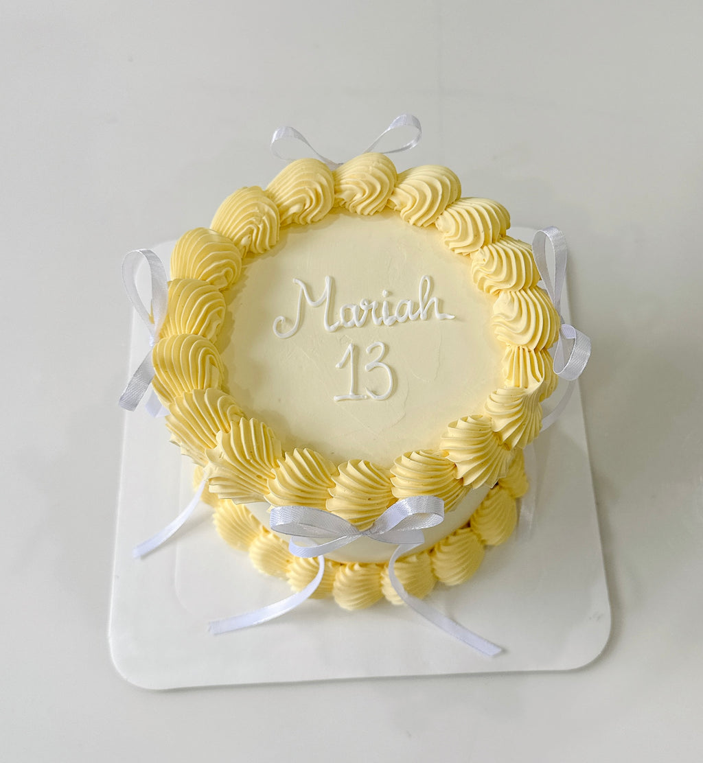 Yellow Vintage Cake Sydney