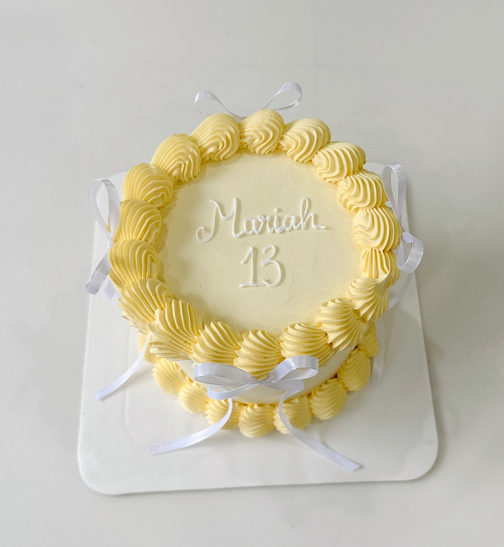 Yellow Vintage Cake Sydney