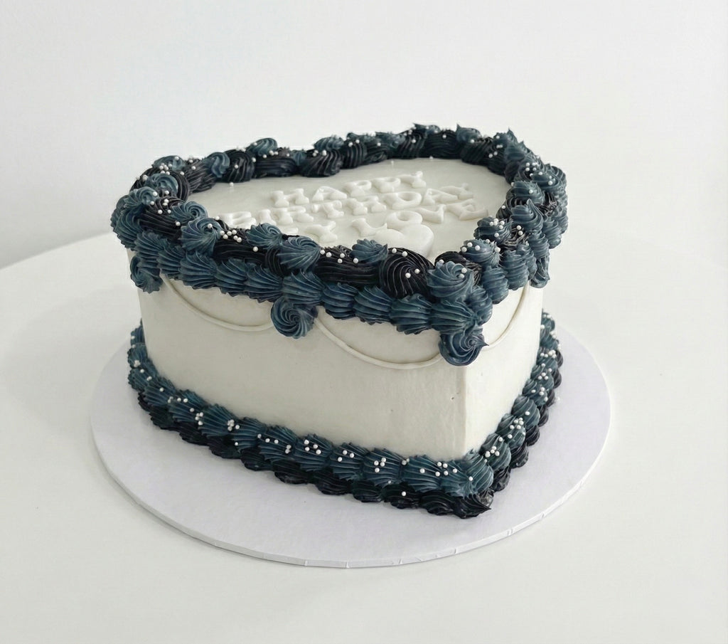 Rosette Vintage Heart Cake Sydney