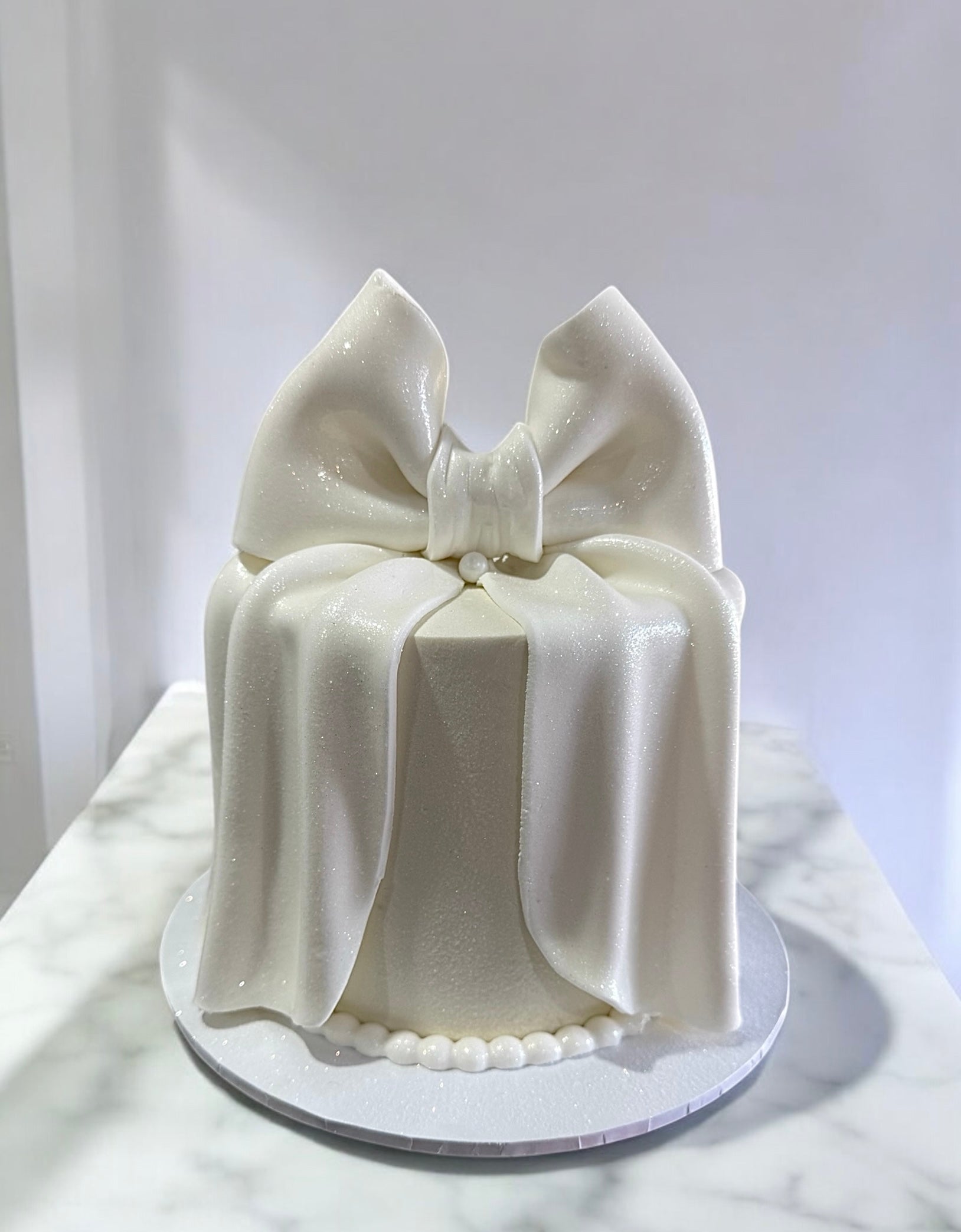 White Bow Cake Sydney