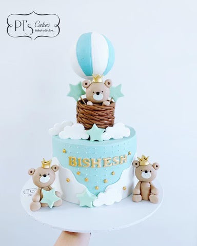 Hot Balloon Teddy Bears Cake