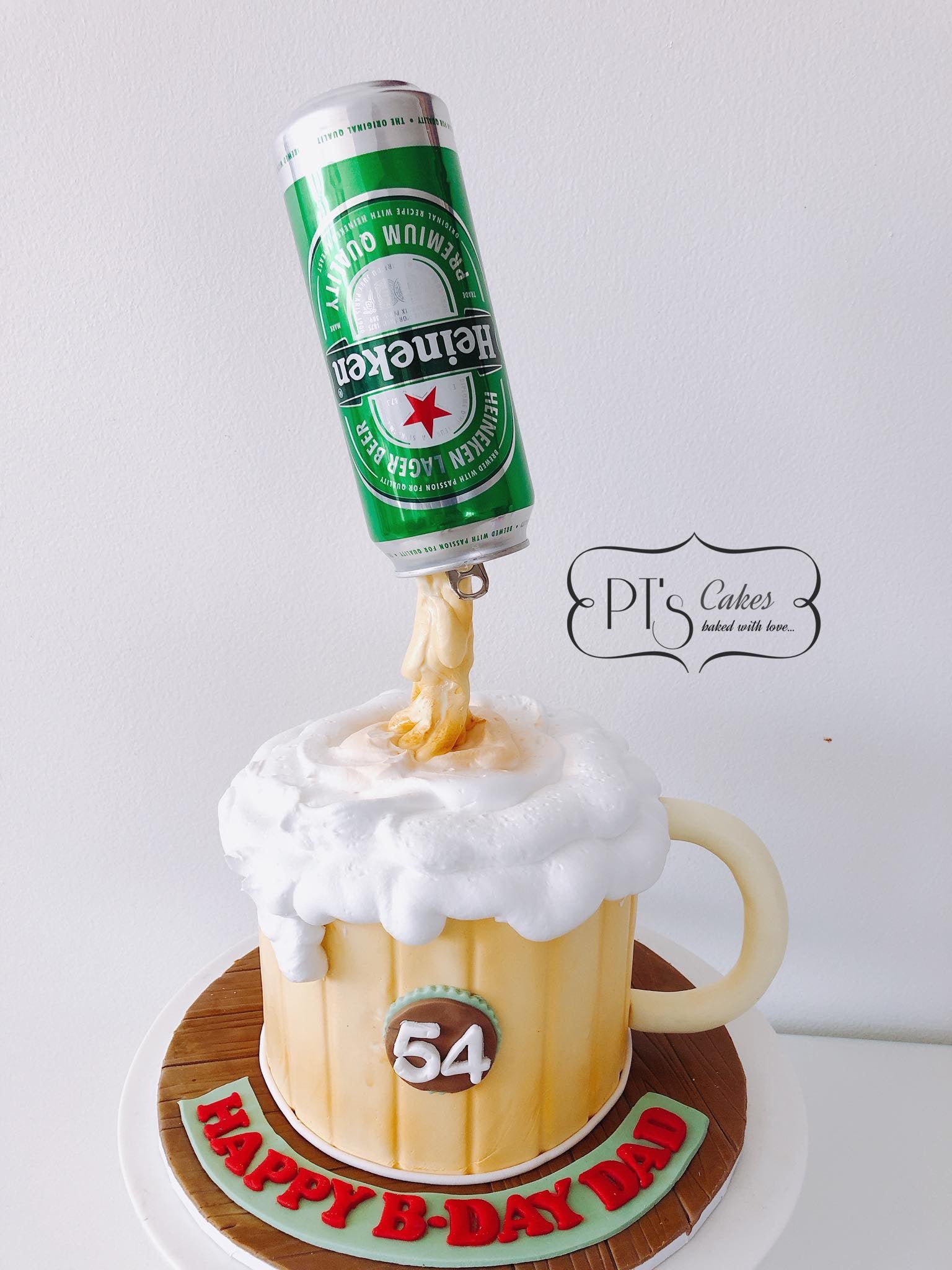 Anti-gravity beer cake