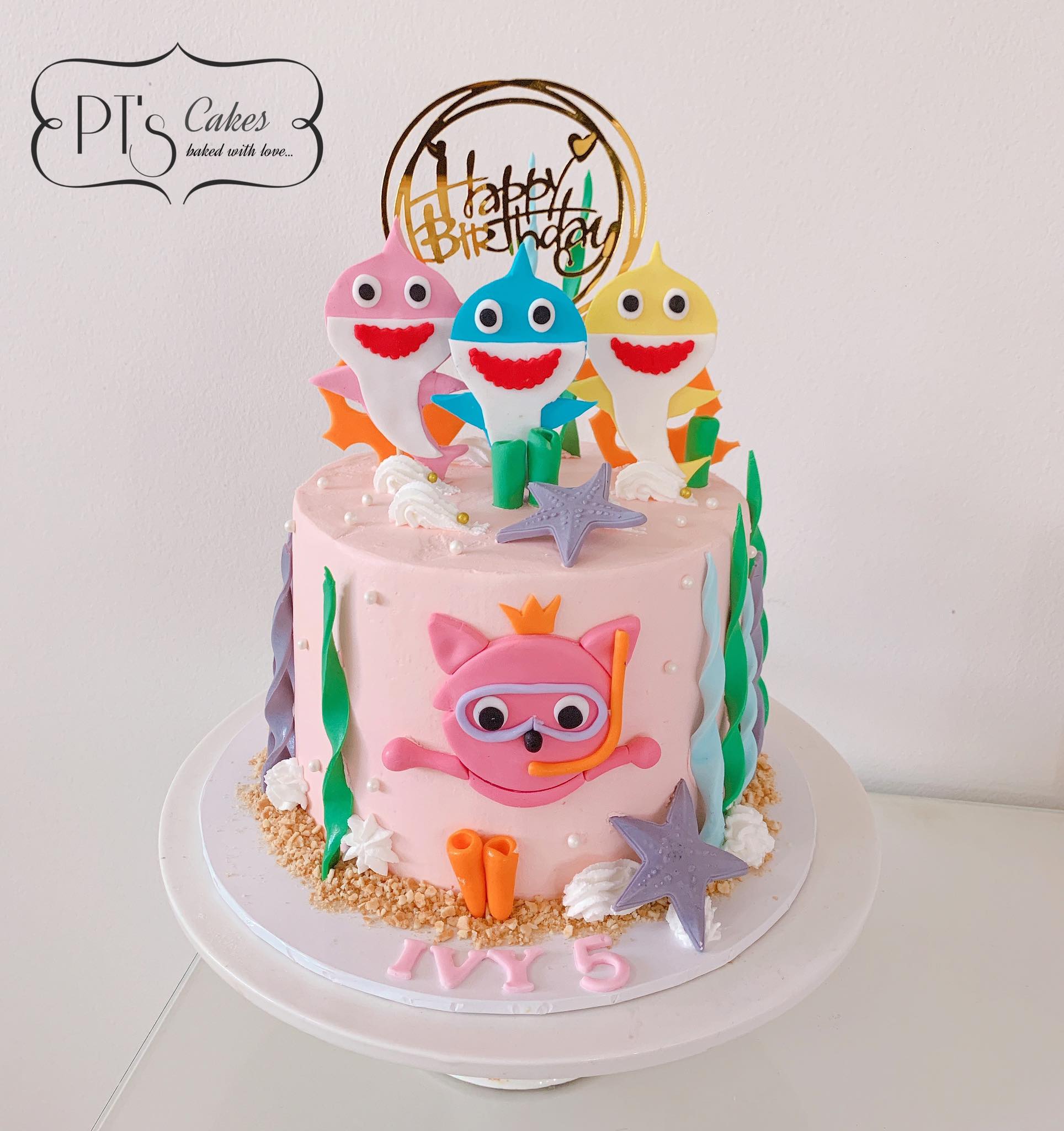 Baby Shark Pink Cake