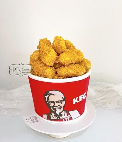 KFC Fried chicken Bucket Birthday Cake